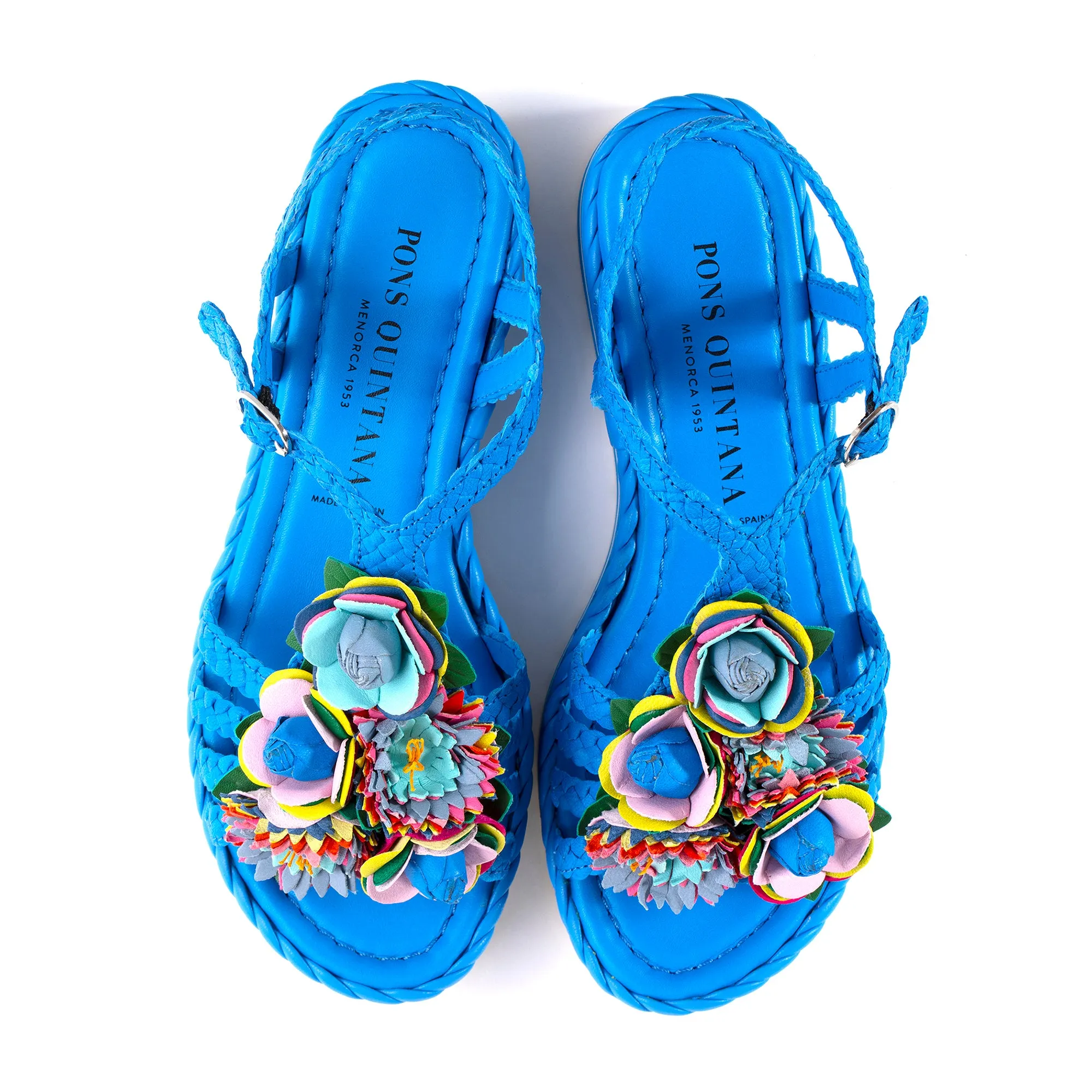 SANDALIA PLATAFORMA MILAN WET COBALT