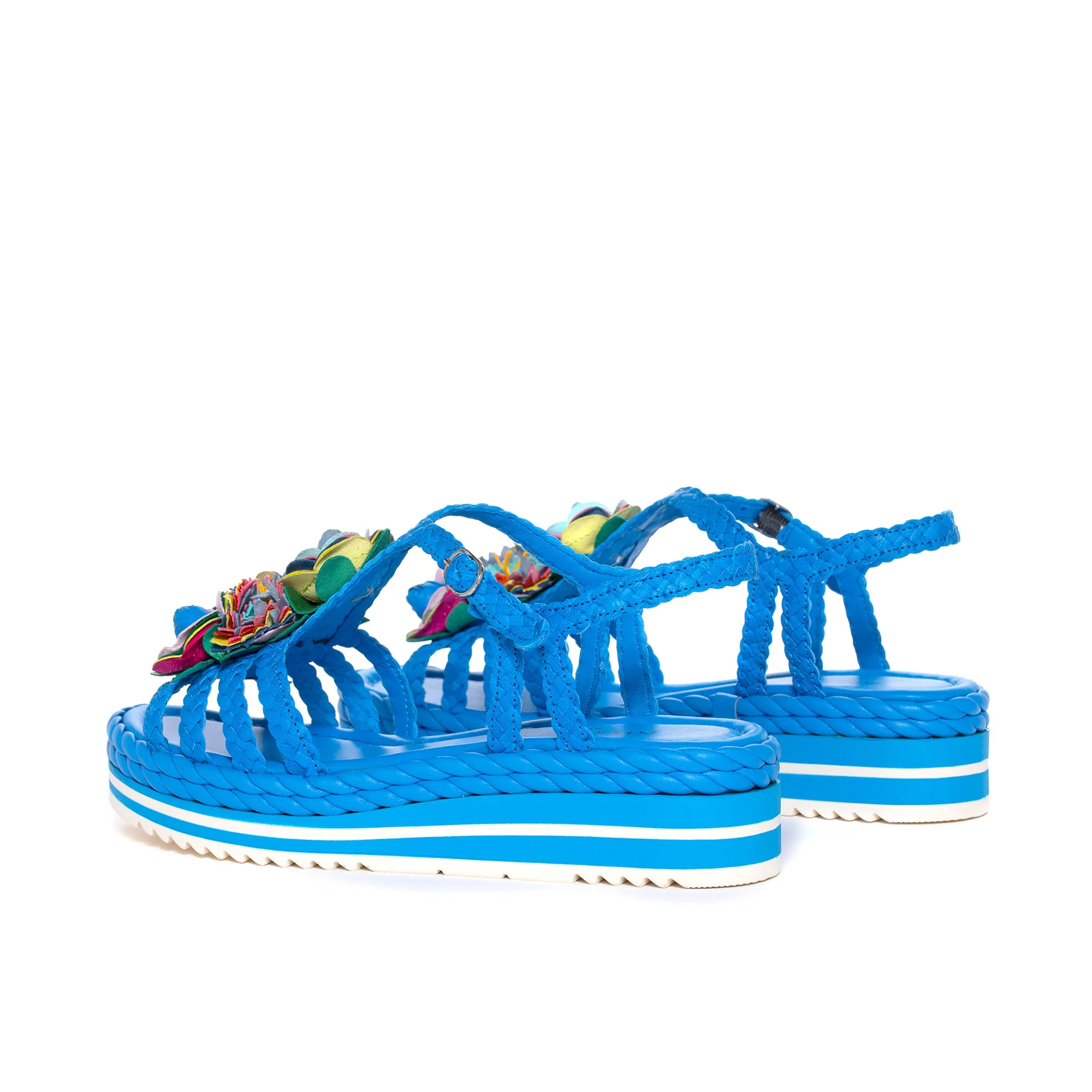 SANDALIA PLATAFORMA MILAN WET COBALT
