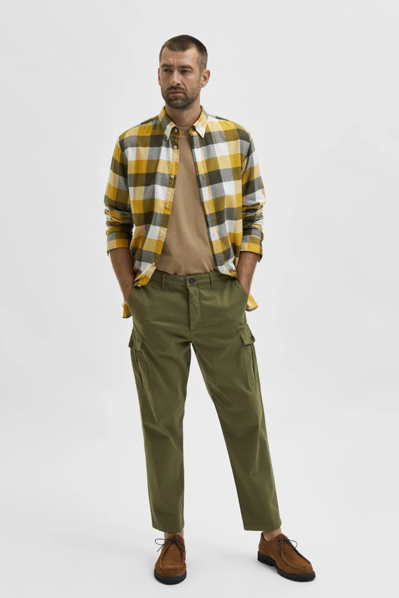 Selected Pantalón cargo slim fit