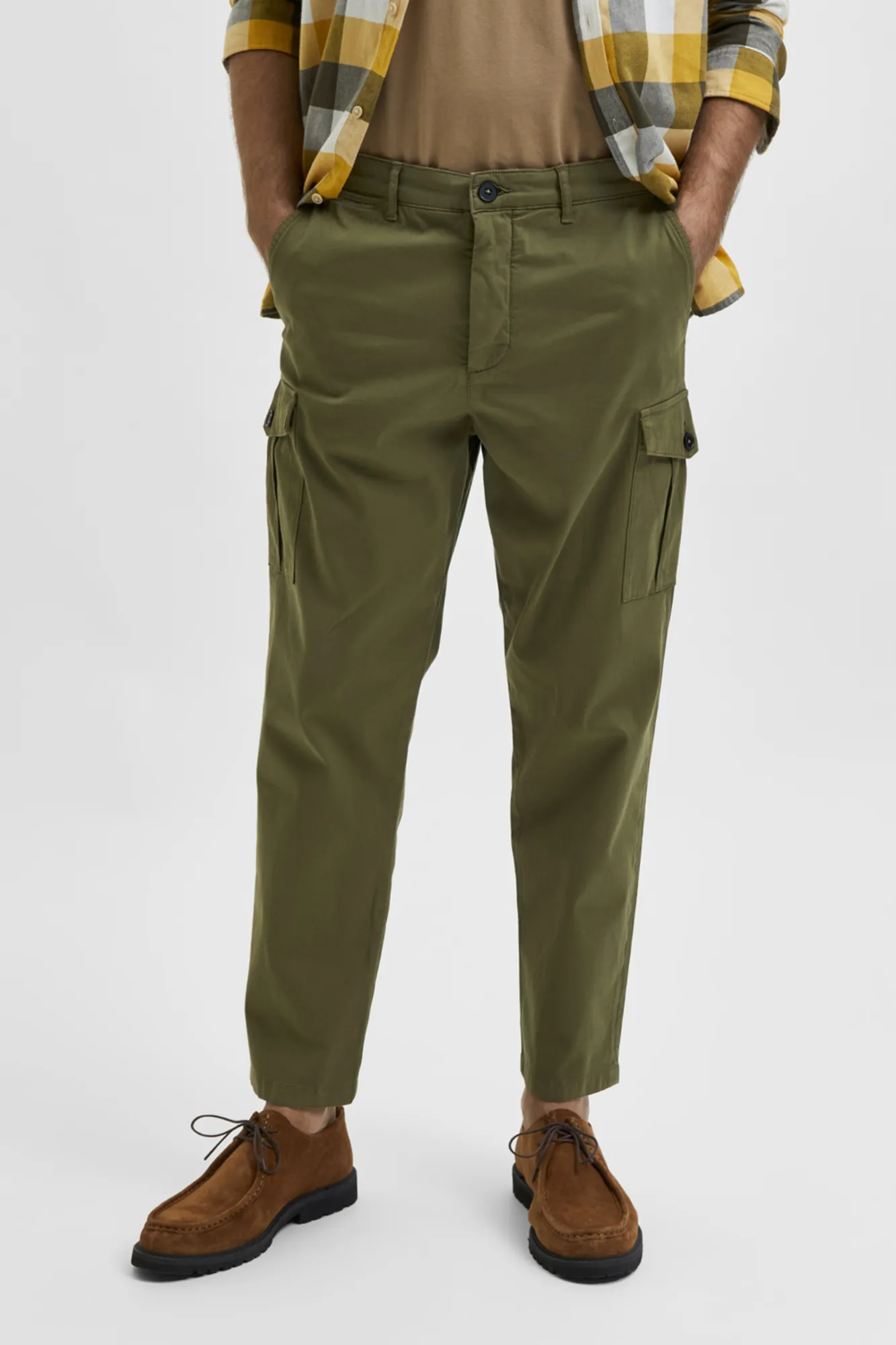 Selected Pantalón cargo slim fit