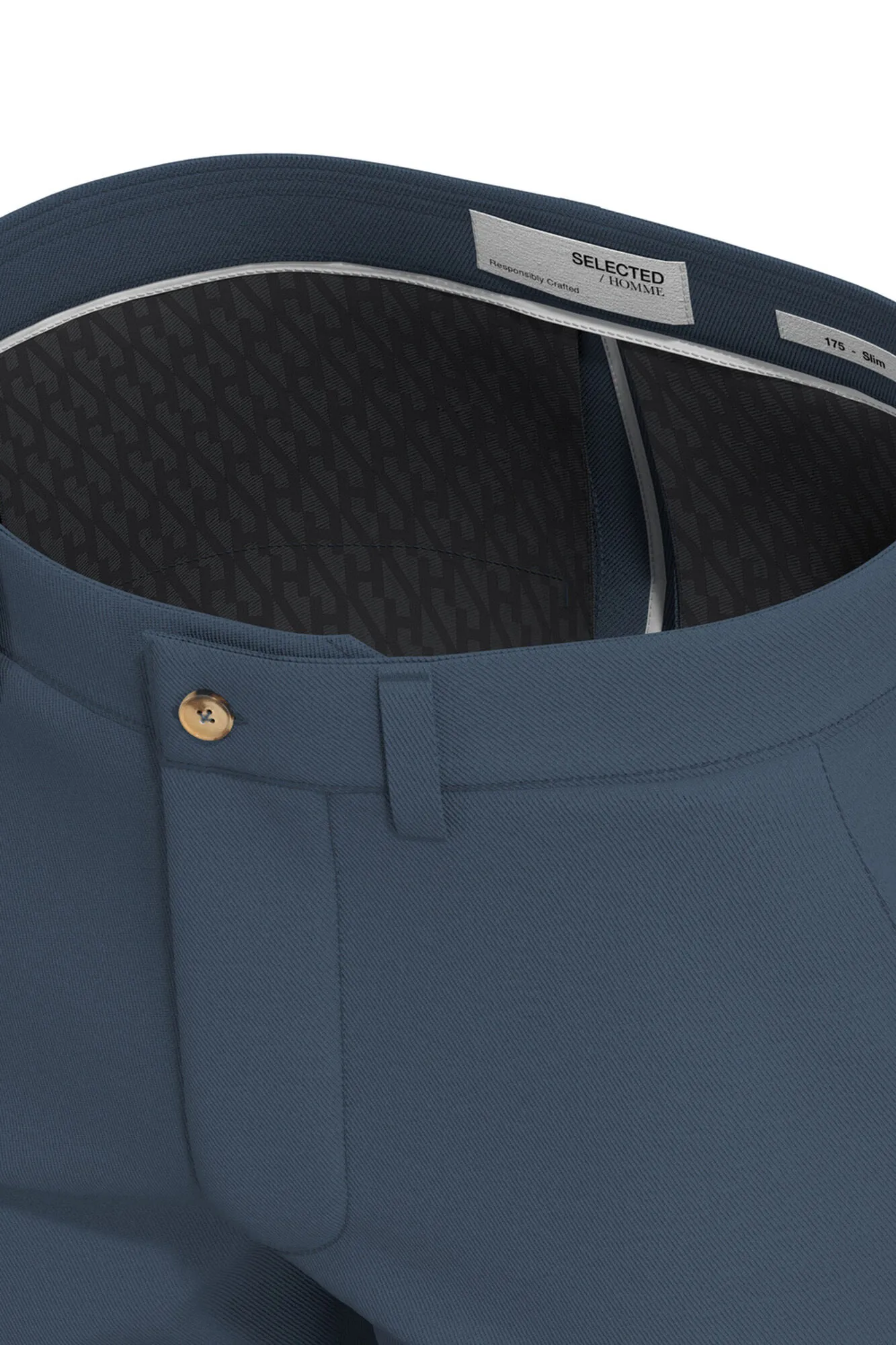 Selected Pantalón chino Slim Fit confeccionado con algodón orgánico.