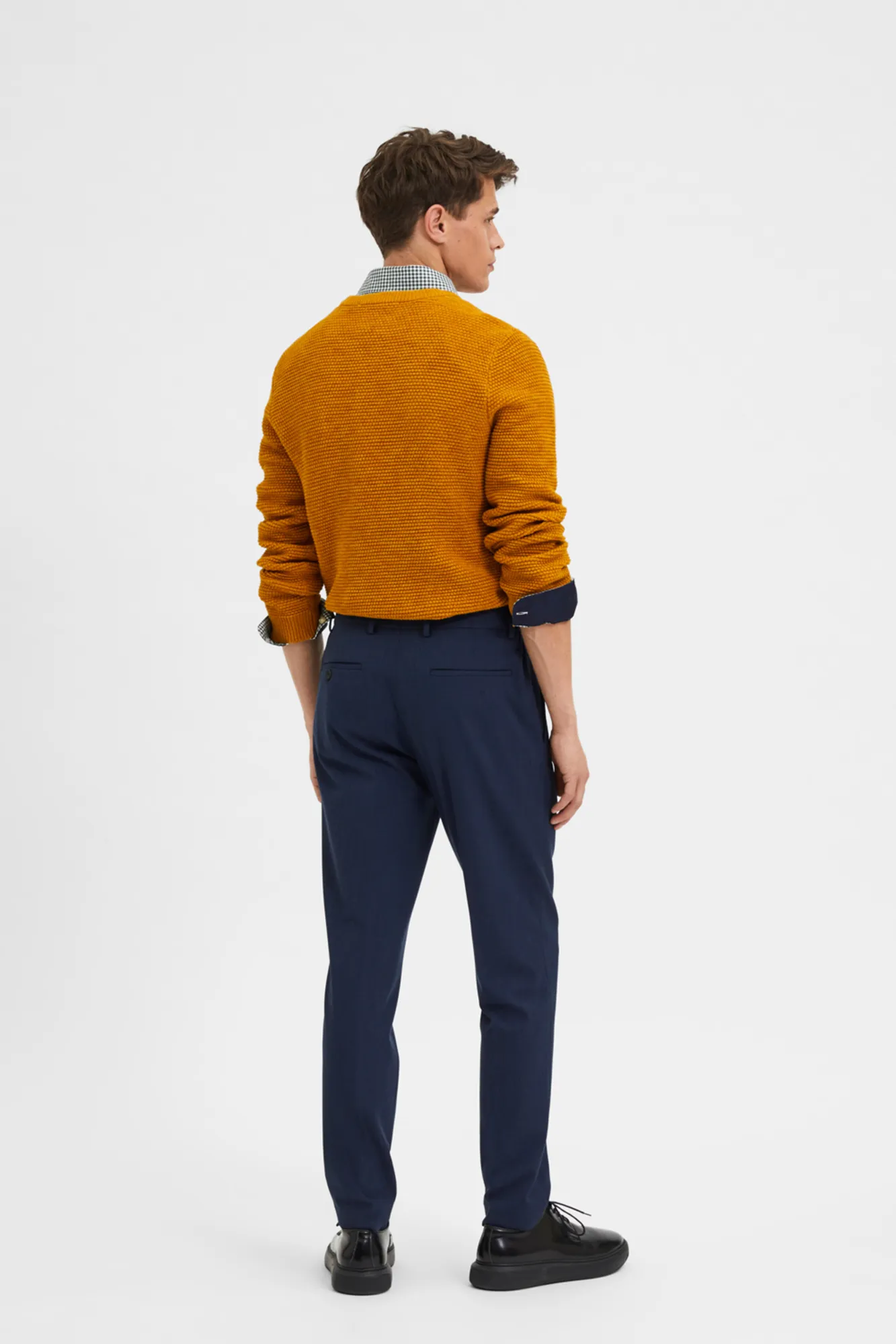Selected Pantalón slim fit estructura