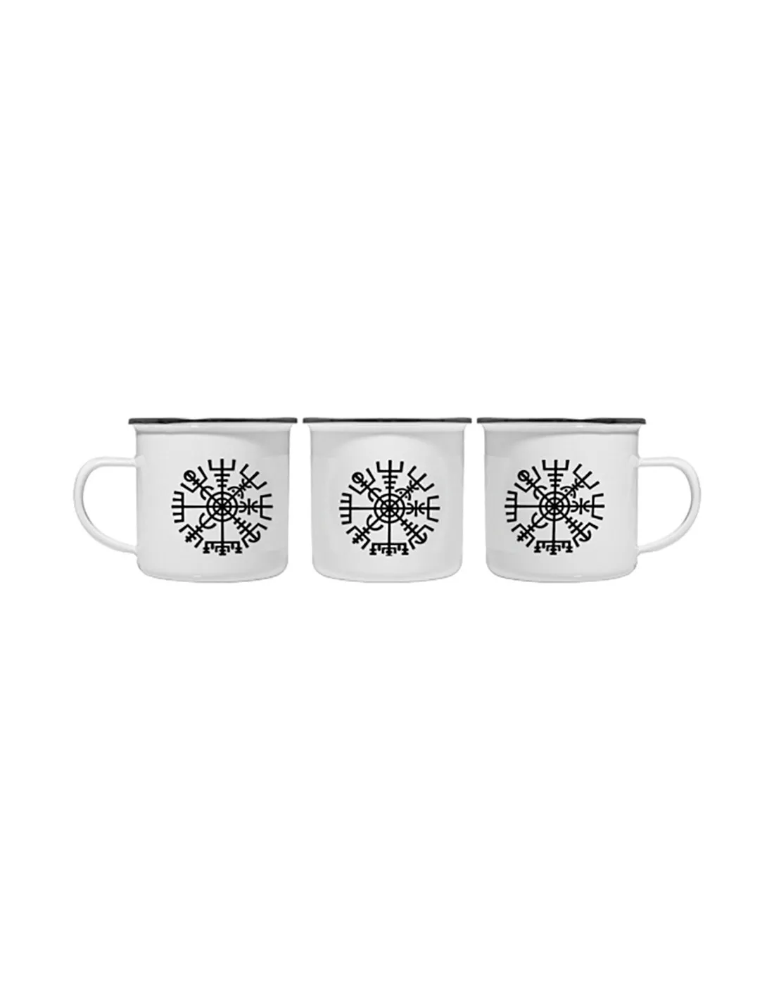 Taza Celta Vegvisir de latón esmaltado
