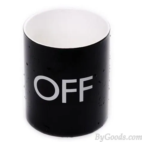 Temperature Sensing Ceramic Cup Personality Switch Milk Cup