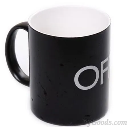 Temperature Sensing Ceramic Cup Personality Switch Milk Cup
