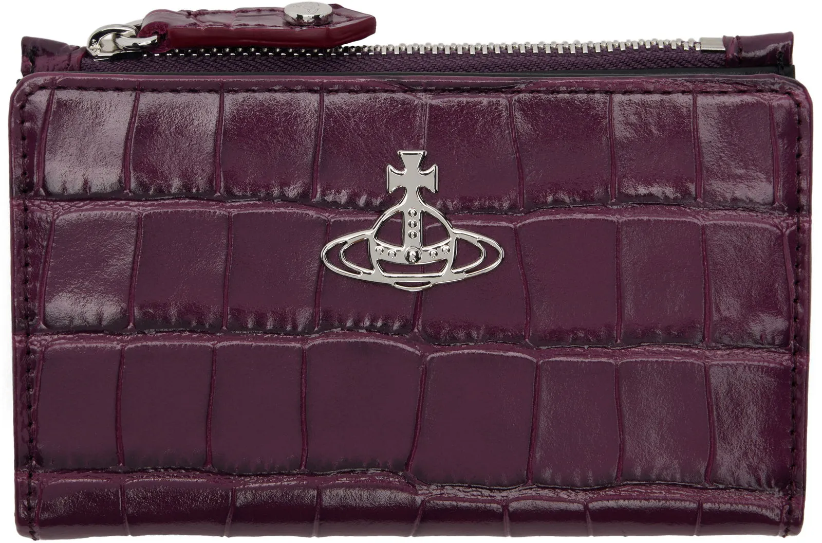 Vivienne Westwood Crocodile Slim Flap Card Holder